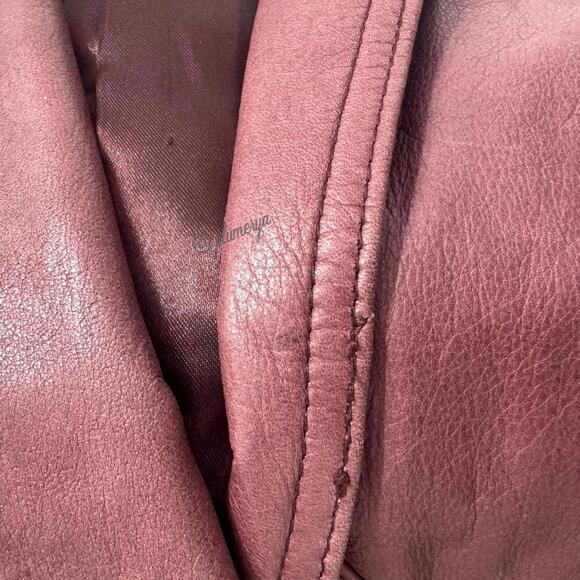 Vintage Jacqueline Ferrar Genuine Leather Trenchcoat Size M - Picture 9 of 9